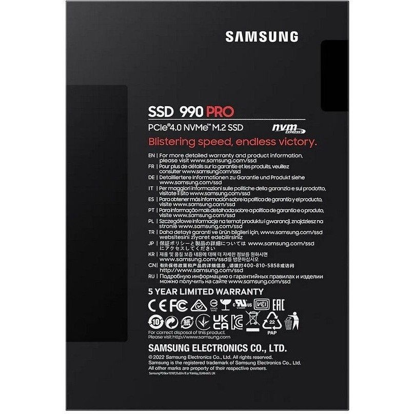 Samsung 990 PRO MZ-V9P4T0CW 4&nbsp;ТБ с радиатором