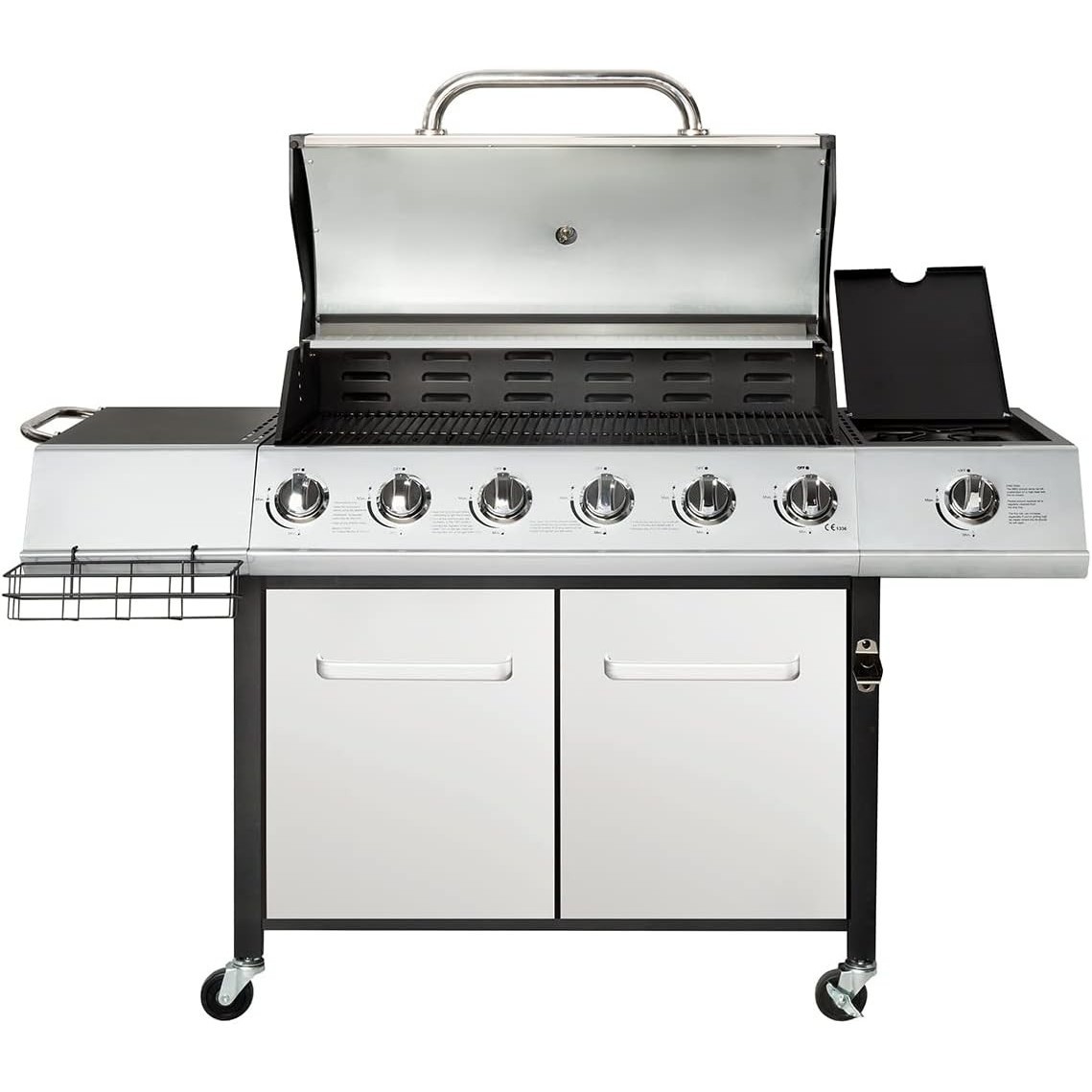 Charles Bentley Sydney Premium 6 Burner Gas BBQ with Side Burner