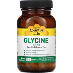 Country Life Glycine 500 mg 100 tab