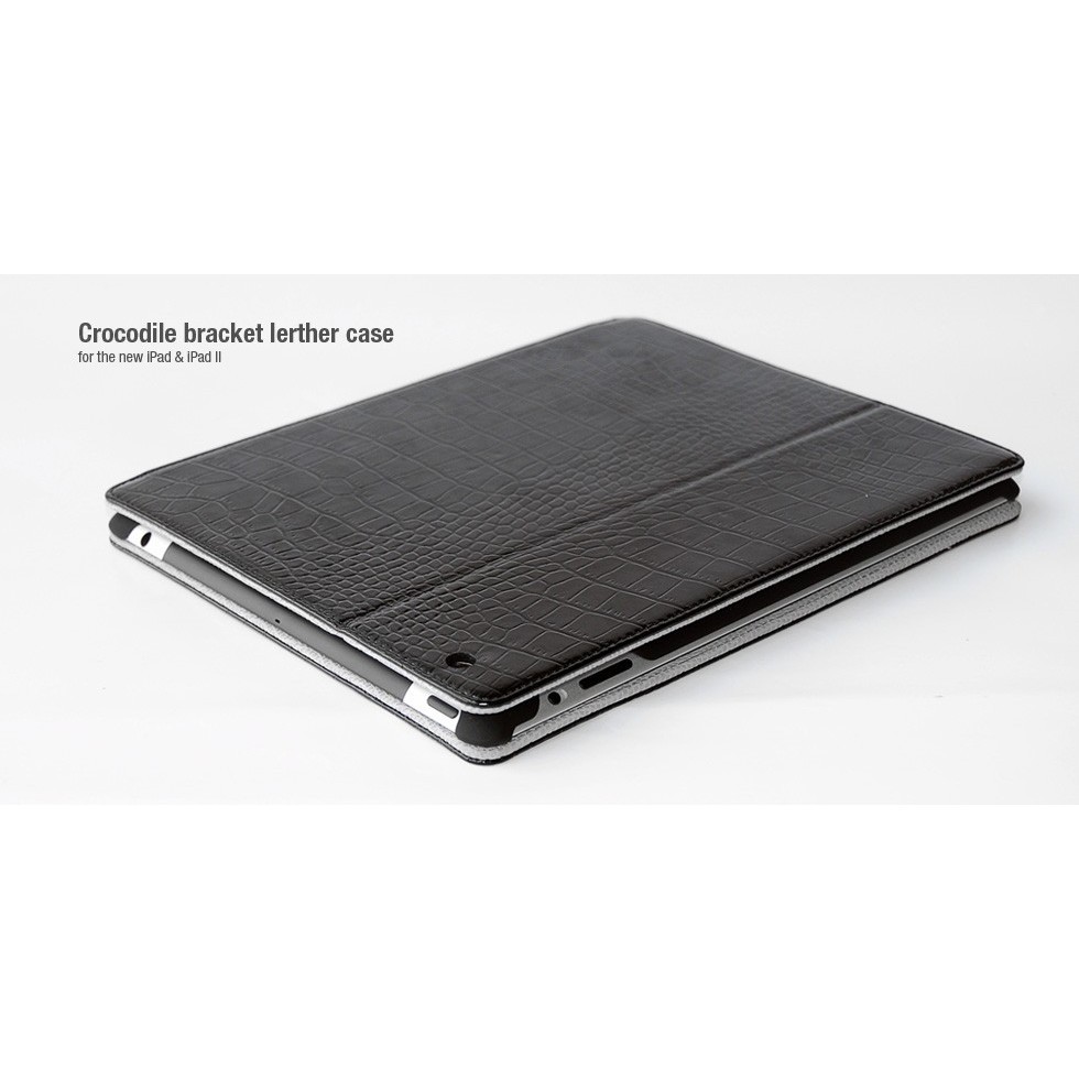 Hoco Crocodile Bracket Leather Case for iPad 2/3/4