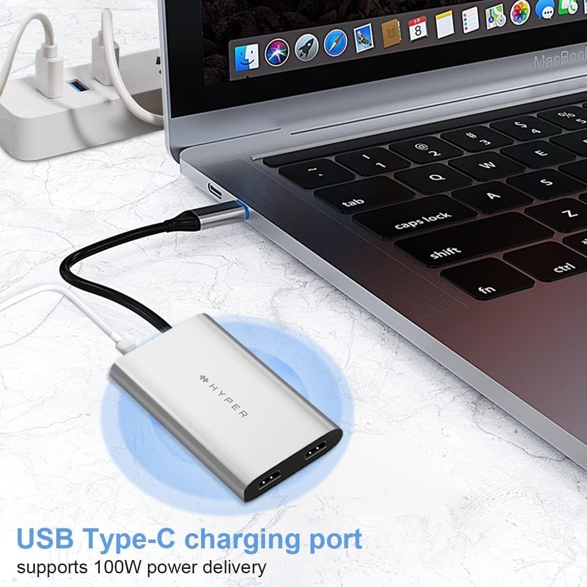 Targus HyperDrive Dual 4K HDMI Adapter for M1\/M2\/M3 MacBook
