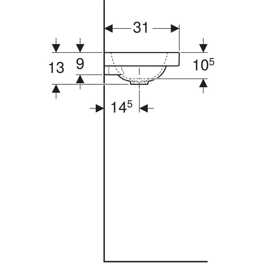 Geberit iCon Light 53 501.832.00.1 530&nbsp;мм