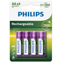 Philips Rechargeable 4xAA 2100 mAh