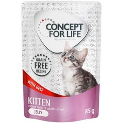 Concept for Life Kitten Jelly Pouch Beef 12 pcs