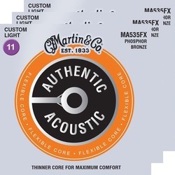 Martin Authentic Acoustic Flexible Core 92\/8 Phosphor Bronze 11-52 (3-Pack)