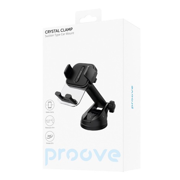 Proove Crystal Clamp Suction Type Car Mount