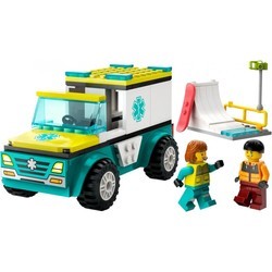 Lego Emergency Ambulance and Snowboarder 60403