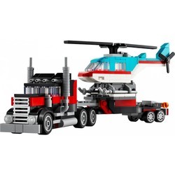 Lego Flatbed Truck with Helicopter 31146