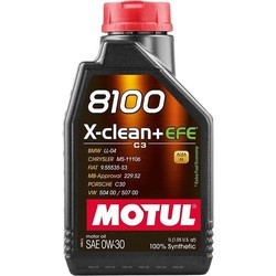 Motul 8100 X-clean+EFE 0W-30 1&nbsp;л