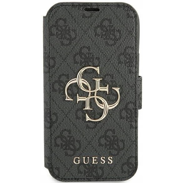 GUESS Big Metal Logo Booktype for iPhone 13 Mini