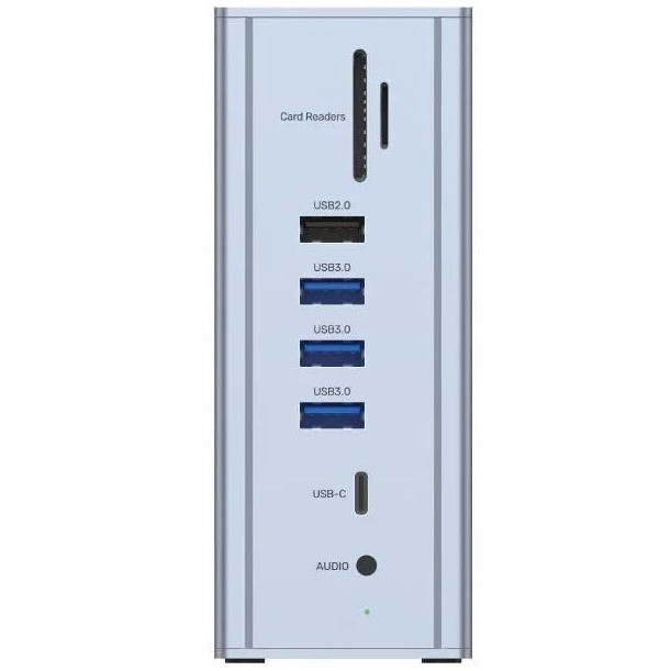 Unitek uHUB Prime 15-in-1 USB-C Ethernet Hub with MST Triple 4K Monitor, 60W Power Delivery and Dual Card Reader