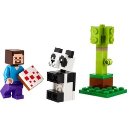 Lego Steve and Baby Panda 30672