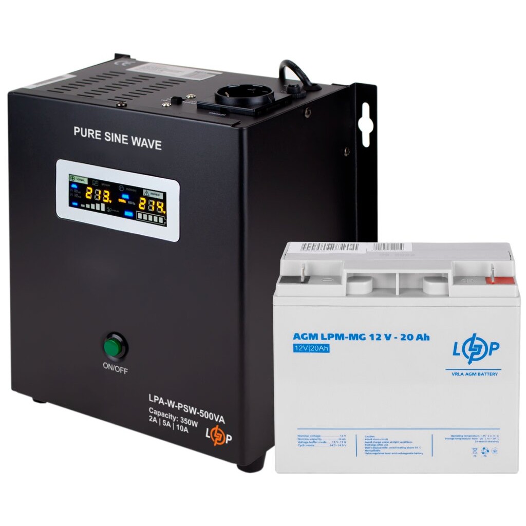 Logicpower LPA-W-PSW-500VA + LPM-MG 12V 20 Ah 500&nbsp;ВА