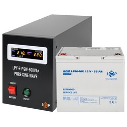 Logicpower LPY-B-PSW-500VA Plus + LPM-MG 12V 55 Ah 500&nbsp;ВА
