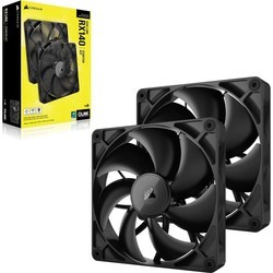 Corsair iCUE LINK RX140 PWM Twin Pack Black