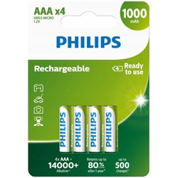 Philips 4xAAA 1000 mAh
