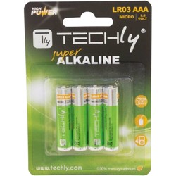 TECHLY Alkaline  4xAAA