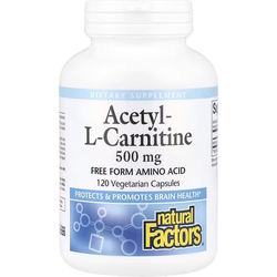 Natural Factors Acetyl-L-Carnitine 500 mg 120&nbsp;шт