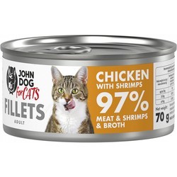 John Dog Adult Chicken\/Shrimps Fillets 70 g