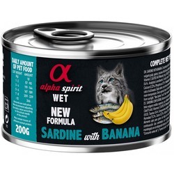 Alpha Spirit Cat Canned Sardine\/Banana 200 g