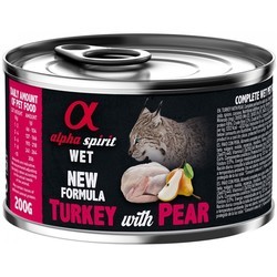 Alpha Spirit Cat Canned Turkey\/Pear 200 g