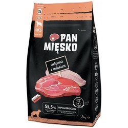 PAN MIESKO Adult Small Dog Veal with Turkey 3 kg