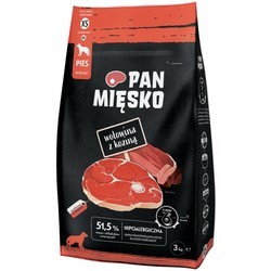 PAN MIESKO Adult Small Dog Beef with Goat 3 kg