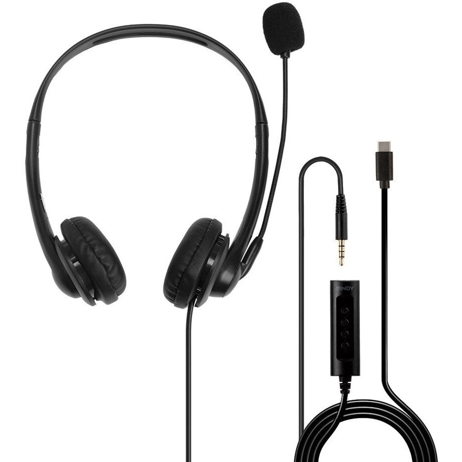 Lindy 3.5mm & USB Type C Headset