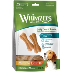 Whimzees Dental Treasts Ricebone M/L 540 g 9&nbsp;шт
