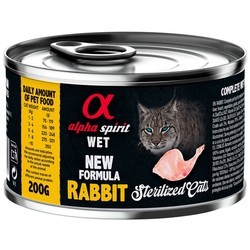 Alpha Spirit Cat Canned Sterilized Rabbit 200 g