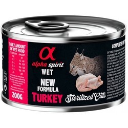 Alpha Spirit Cat Canned Sterilized Turkey 200 g