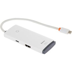 BASEUS Lite Series 5-in-1 USB-C to 3xUSB-A\/USB-C\/HDMI 0.2m