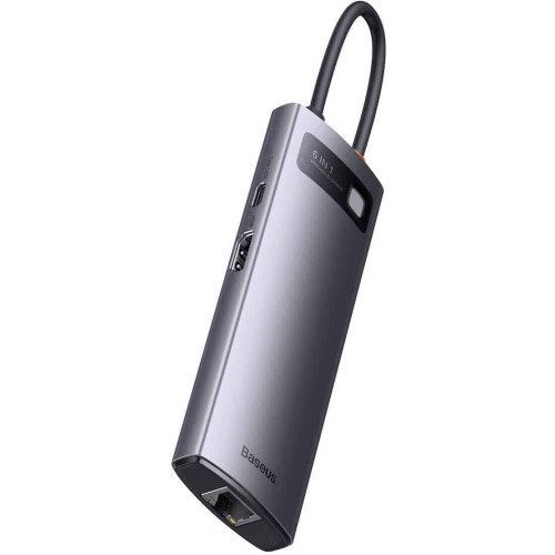 BASEUS StarJoy 6-in-1 USB-C to 3xUSB-A\/HDMI\/USB-C\/Ethernet