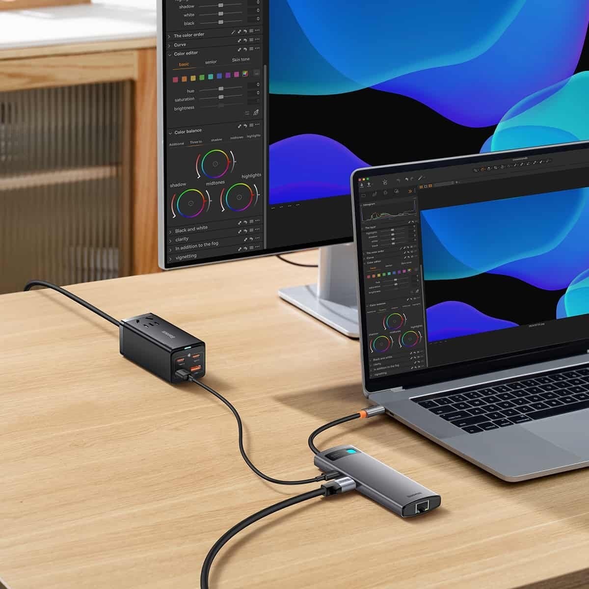 BASEUS StarJoy 6-in-1 USB-C to 3xUSB-A\/HDMI\/USB-C\/Ethernet