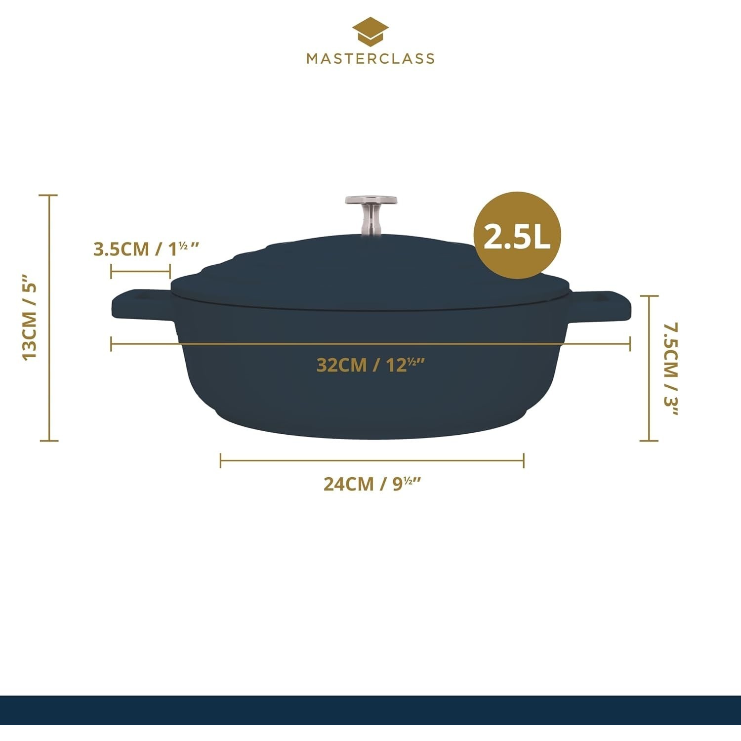 Masterclass MCMSCRD24 24 см черный