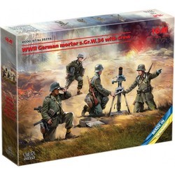 ICM WW2 German Mortar GrW 34 with Crew (1:35)