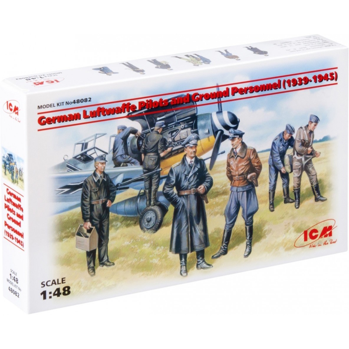 ICM German Luftwaffe Pilots and Ground Personnel (1939-1945) (1:48)