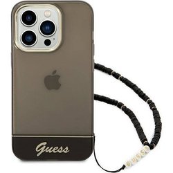 GUESS Translucent Pearl Strap for iPhone 14 Pro