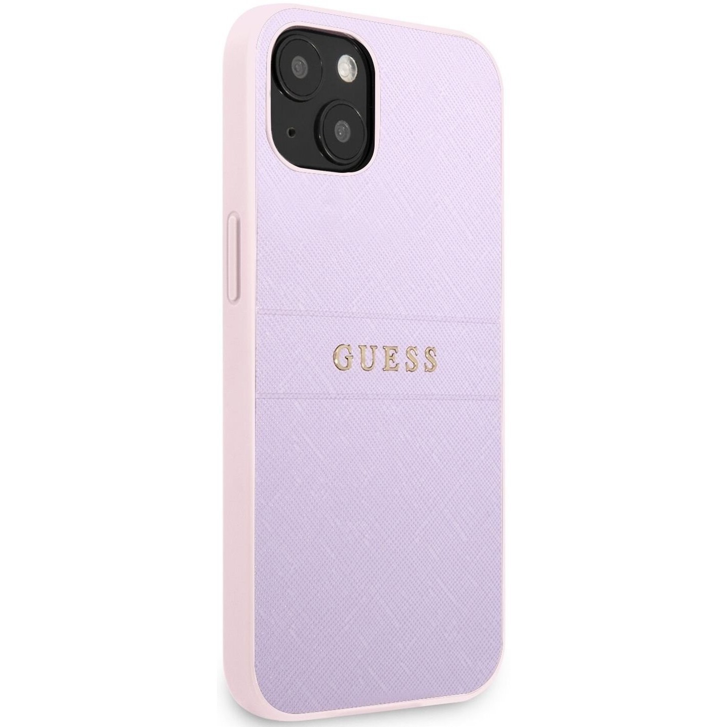 GUESS Saffiano Hot Stamp & Metal Logo for iPhone 13 mini