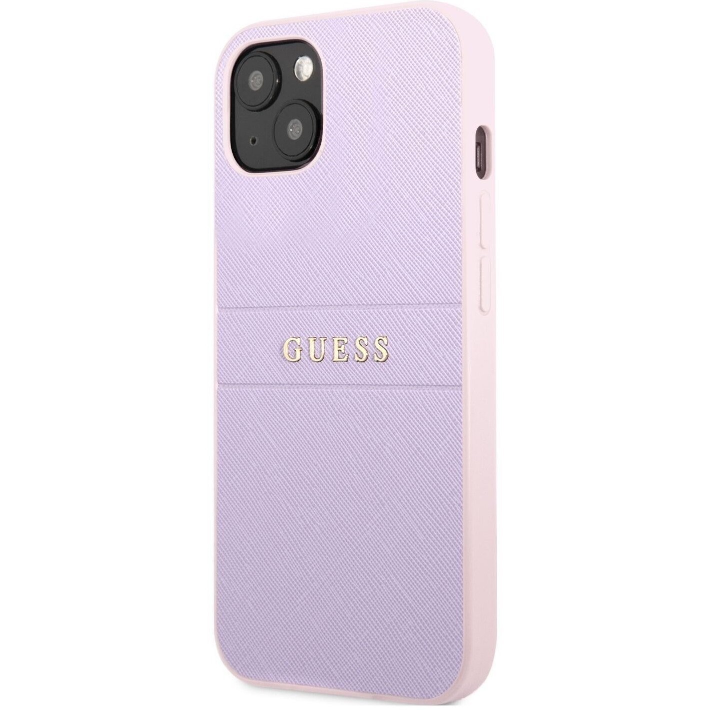 GUESS Saffiano Hot Stamp & Metal Logo for iPhone 13 mini