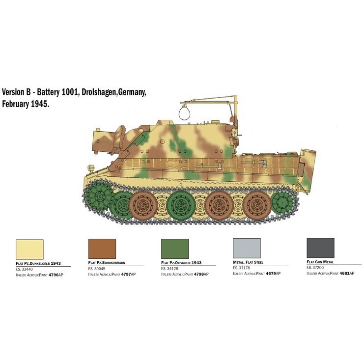 ITALERI 38 cm RW 61 auf Sturmmorser Tiger (1:35)