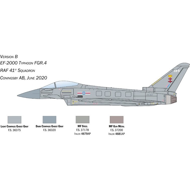 ITALERI EF-2000 Typhoon In R.A.F. Service (1:72)