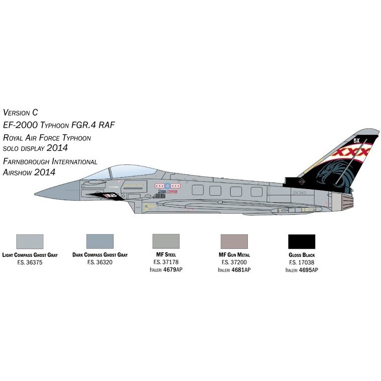 ITALERI EF-2000 Typhoon In R.A.F. Service (1:72)
