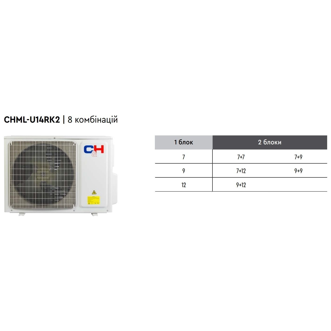 Cooper&Hunter CHML-U42RK5-NG 120&nbsp;м² на 5&nbsp;блока(ов)