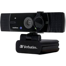 Verbatim Webcam with Dual Microphone Autofocus Ultra HD