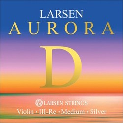 Larsen Aurora Violin D String Silver Wound 4\/4 Size Medium