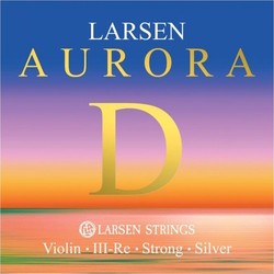 Larsen Aurora Violin D String Silver Wound 4\/4 Size Heavy