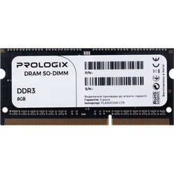 PrologiX SO-DIMM DDR3 1x8Gb PRO8GB1600D3S