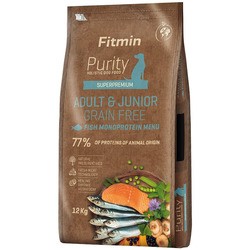 Fitmin Purity Grain Free Adult\/Junior Fish 12 kg