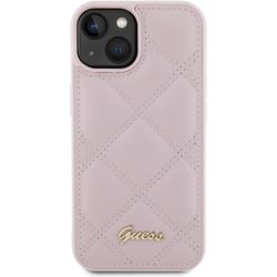 GUESS Quilted Metal Logo for iPhone 15